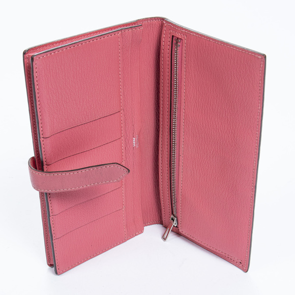 Hermes Bearn Wallet in Rose Azalee Chevre Mysore Leather - Picture 3 of 3